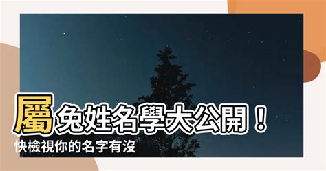 適合兔子的名字|生肖姓名學.....屬兔的人：適合與不適合的字